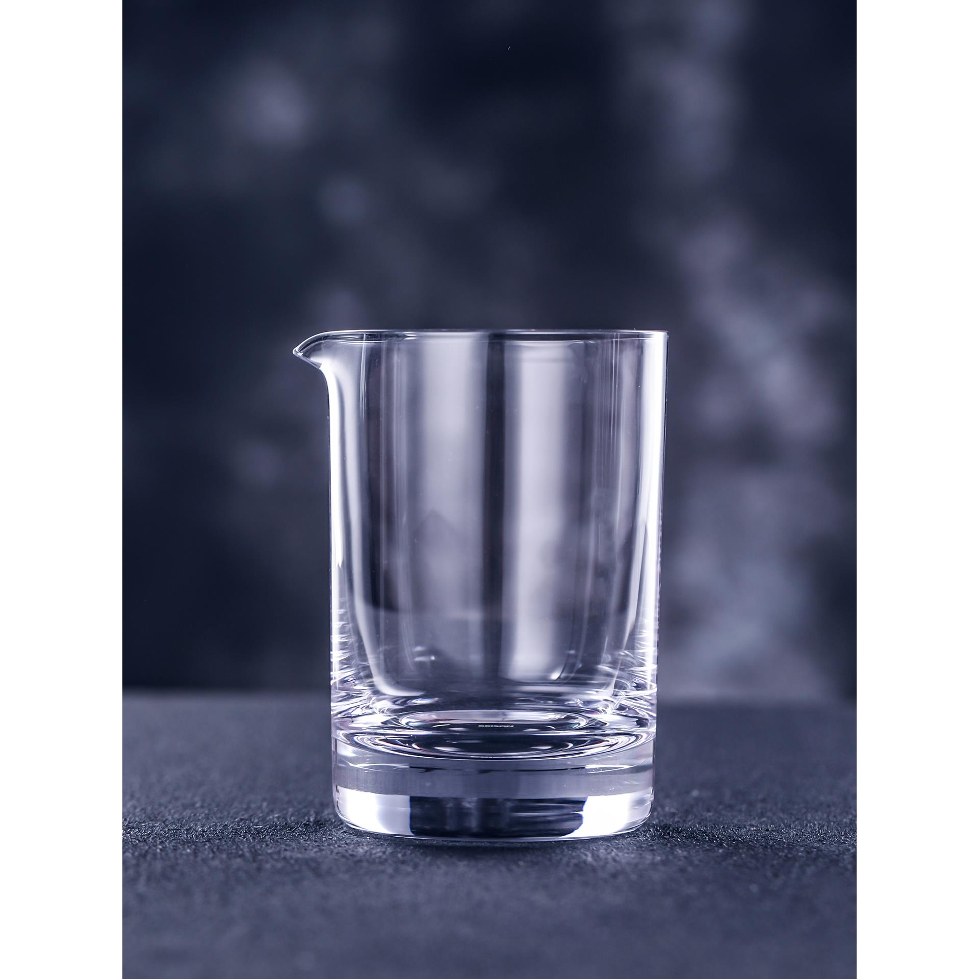 MG702 CRISON光面水晶调酒搅拌 酒吧传奇调酒器混合杯MIXINGGLASS