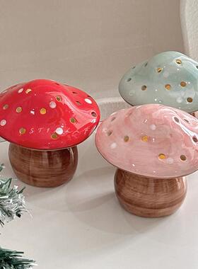 STILL【蘑菇精灵】创意手工可爱陶瓷摆件床头灯小夜灯生日礼物
