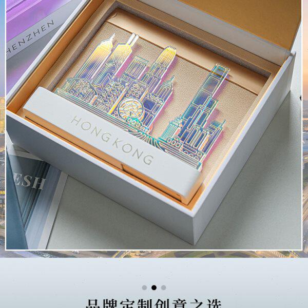 城玥炫彩亚克力夜灯商务定制摆件上海深圳香港澳门创意企业礼品