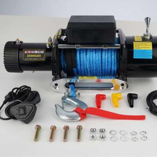 工厂25000磅12V24V汽车卡车电动绞盘拖拉牵引大型重物