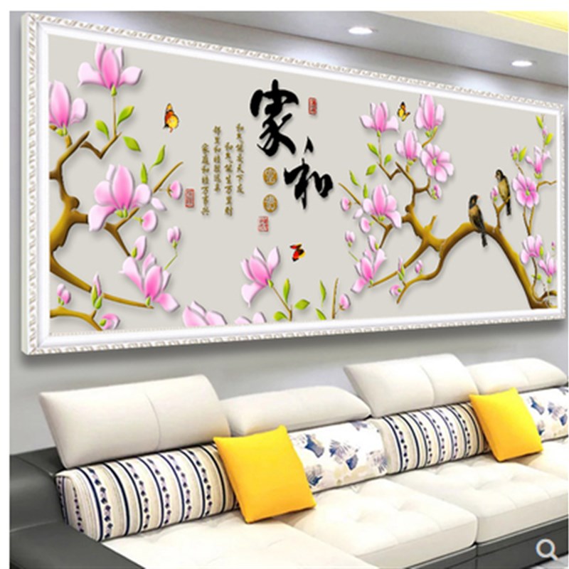 钻石画满钻点钻2023新款客厅小件家和万事兴手工DIY贴钻钻石绣