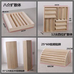 扩散板64格全频扩散体QRD隔音板录音棚试音室吸音板影像室声学