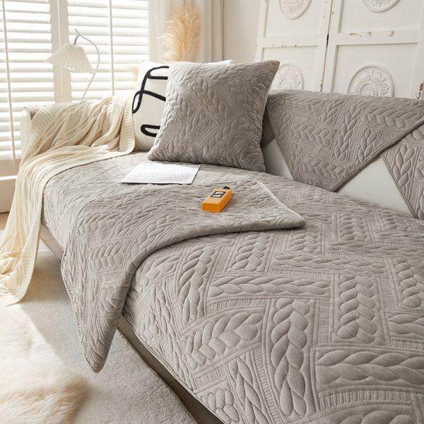 2022新款加厚沙发垫冬季牛奶绒坐垫垫子盖巾毛绒沙发套罩简约防滑,居家布艺,沙发垫,淘宝优惠券,粉丝福利购,淘宝优惠卷