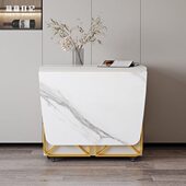 多功能折叠餐桌组合家用小户型实木岩板餐桌简约轻奢方饭桌