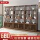 博古架实木新中式 多宝阁置物架家用客厅现代简约展示柜茶室茶叶架