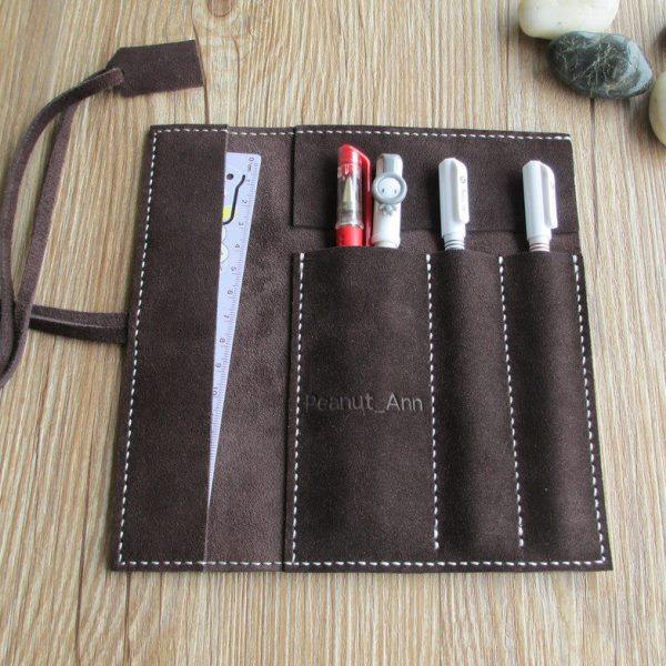 创意手工牛皮笔袋简约多功能钢笔笔套学生大容量真皮文具盒男女士,文具电教/文化用品/商务用品,笔袋,淘宝优惠券,粉丝福利购,淘宝优惠卷