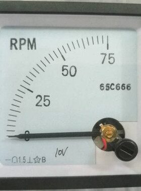 转分表转速表65C666-75RPM DC10V 4-20MA 20MA 百分百100% 4-20MA
