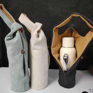 传家壶保护套大号侧开露手把手腕手提便携杯套小钢炮收纳茶具定制