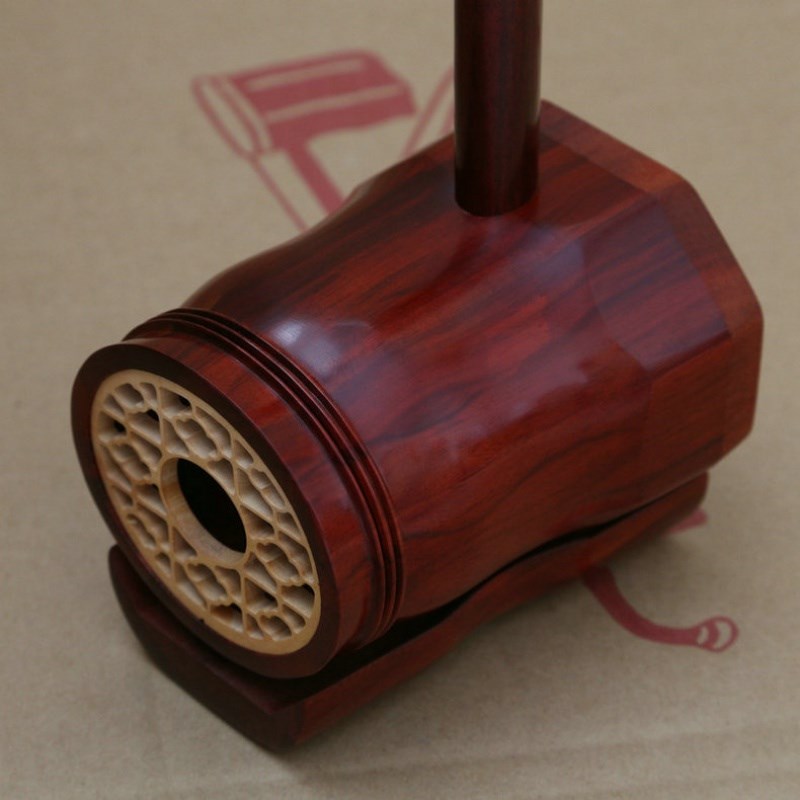 小叶紫檀扁八角琴架厂家v直供琴架批量供应乐器木质二胡琴架