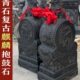 青石石雕门墩麒麟抱鼓石一对仿古石狮子门当石鼓别墅庭院门口摆件