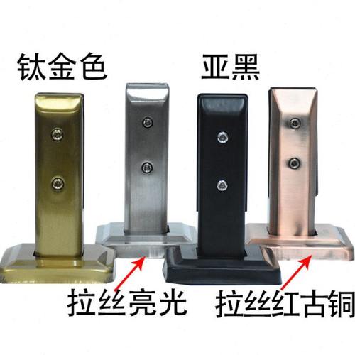 201不锈钢楼梯扶手栏杆免打孔玻璃固定夹地脚夹 泳池沙滩夹配件