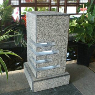 石雕石灯日式室内枯山水新中式景观石灯笼庭院户外太阳能草坪