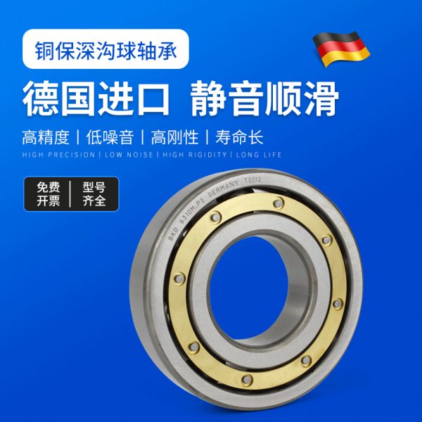 德国进口BKD深沟球轴承6304 6305M铜保 C3高速电机轴承大全