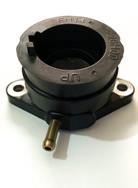 适用钻豹HJ125K-A/2A/3A锐爽EN125-2E/2F/3F化油器接口进气管喉管