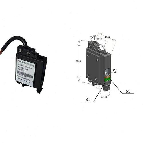 导轨式安装型安科瑞电流互感器 AKH-0.66EMS 额定电流比50A/10mA