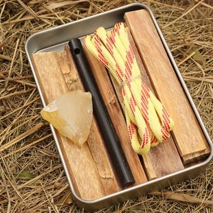 野外生火 松明取火 打火石镁棒野炊野营取火户外点火器打火装备