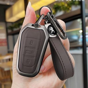308标志508l汽车专用壳扣男 4008 东风标致新408x钥匙套5008 3008