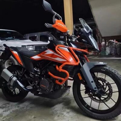 适用KTM390adv改装护杠竞技杠车身上下保险杠护架防摔杠