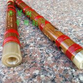 张雨精制笛 双插 两节竹笛 笛子紫竹 笛子 专业竹笛 844二节笛子