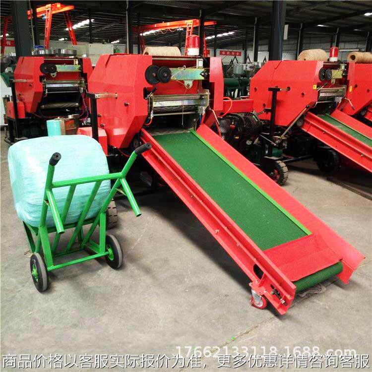 青储打包机 青贮饲料打捆包膜机 喂牛羊储存饲料压包机