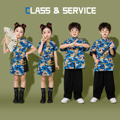 学院街舞2025新款六儿童演出服
