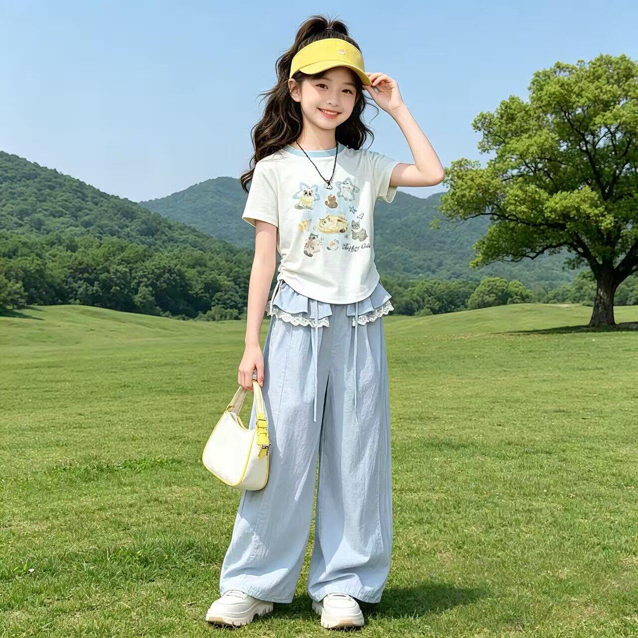 大童女童2026超火洋气套装儿童