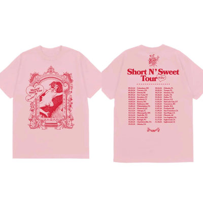 Sabrina Carpenter Album Short n' Sweet T-shirts Women Summer