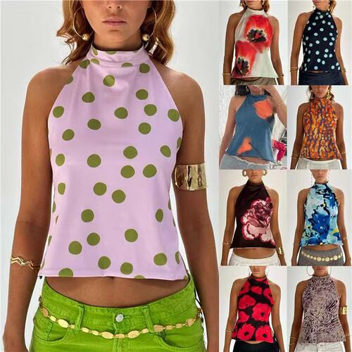 Women's sleeveless off shoulder long irregular hem top