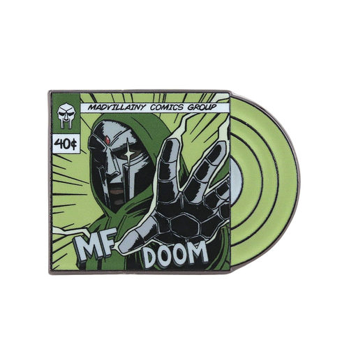 MF DOOM美国传奇地下说唱歌手专辑金属徽章胸针收藏配饰