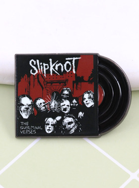活结乐队徽章slipknot摇滚朋克胸针金属饰品音乐爱好者礼物