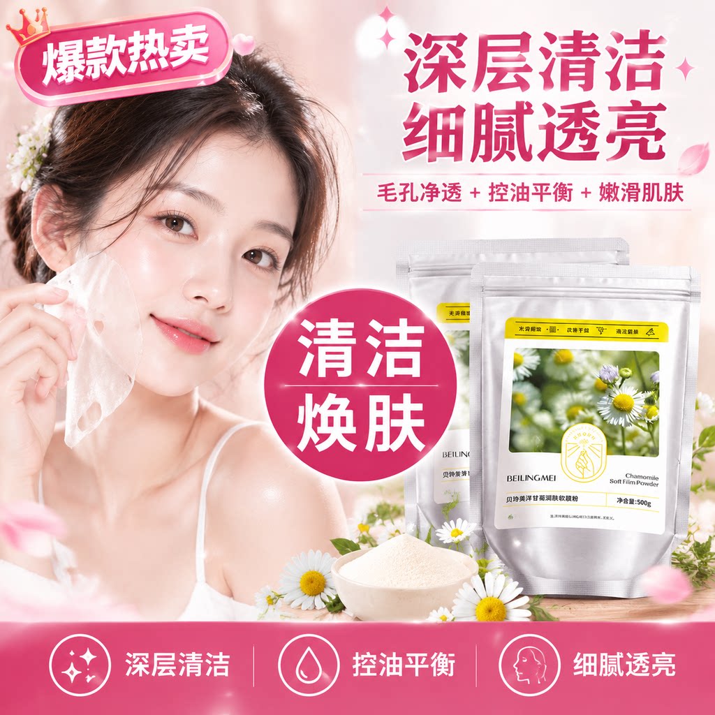 正品官方旗舰玫瑰凝胶软膜面膜保湿保湿涂抹式软膜粉美容院专用