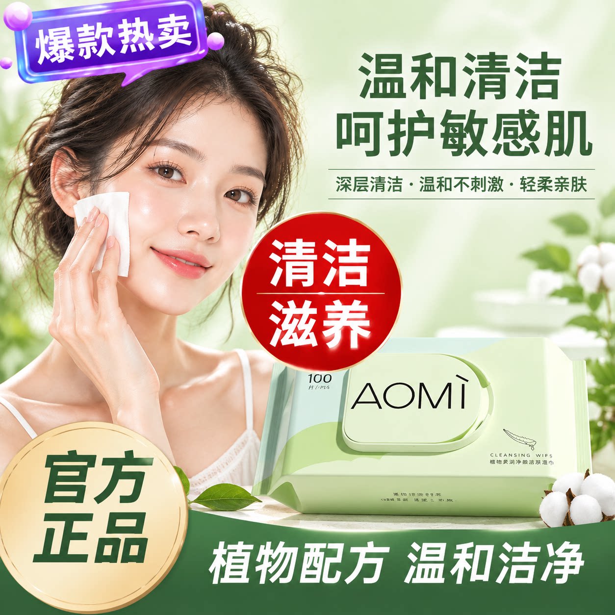 正品卸妆湿巾温和清洁眼唇脸三合一卸妆巾儿便携抽取式旅行装