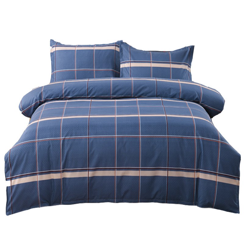 加厚磨毛被套四件套单人宿舍学生被罩被单床上用品床单三件套