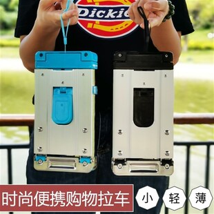 可折叠便携手拉车迷你购物买菜小拉车家用拉货拖车搬运行李拉杆车