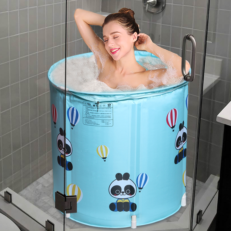 澡盆泡澡桶大人保温折叠浴桶全身加厚汗蒸泡澡两用成人洗澡桶家用