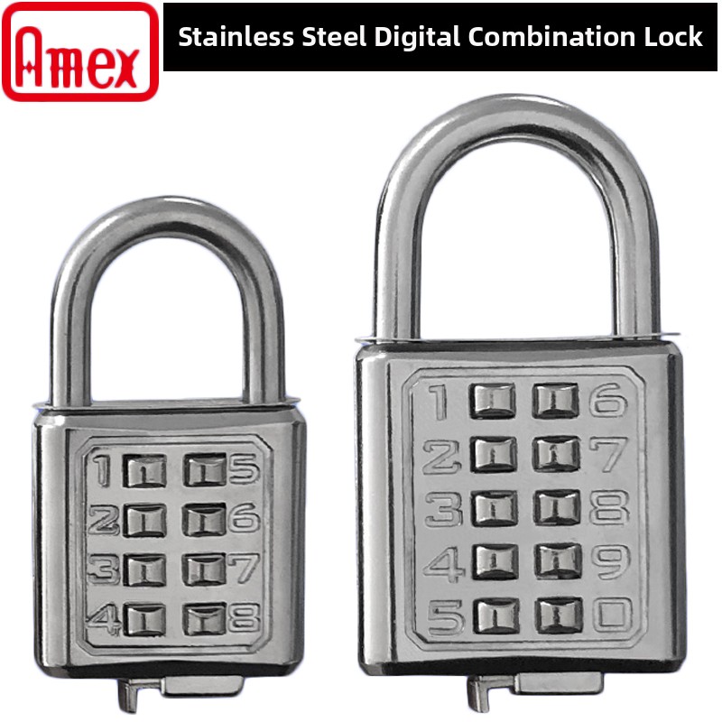 新台湾运通防水合金钢密码挂锁进口不锈钢防锈工具锁数字钥匙锁