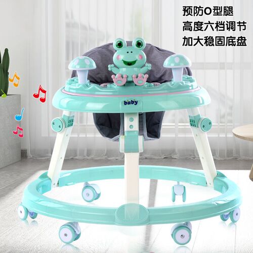 学步车防o型腿婴儿防o侧翻多功能手宝宝推车可坐可推起步车学行车