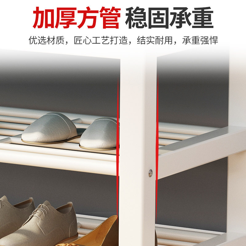 换鞋凳衣帽架一体简易门口落地玄关入户家用多功能挂衣架子壁挂架