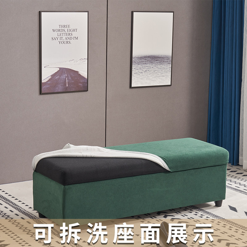 简约可拆洗换鞋凳沙发脚踏凳布艺服装店长条凳试衣间休息换鞋凳子
