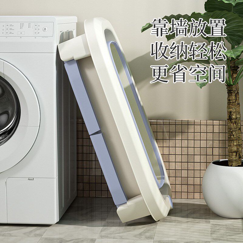 儿童洗澡桶宝宝泡澡桶小孩折叠浴桶可游泳家用浴盆大号婴儿洗澡盆