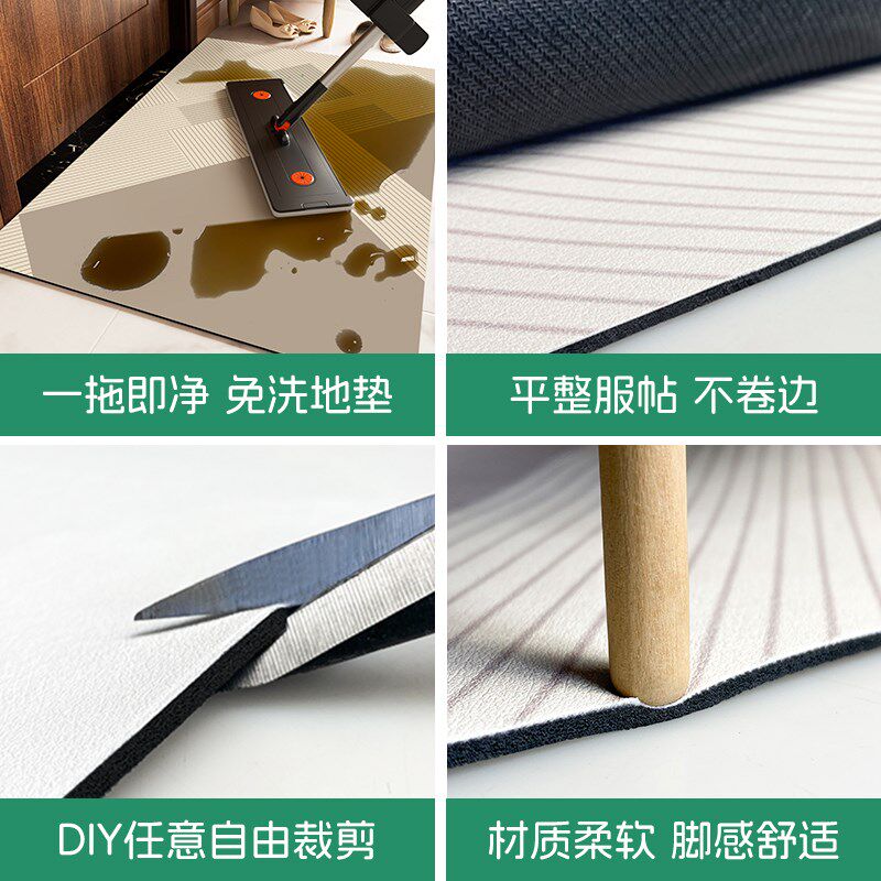 入户门地垫耐脏免洗可擦高端pvc门垫可裁剪玄关地毯门口进门脚垫