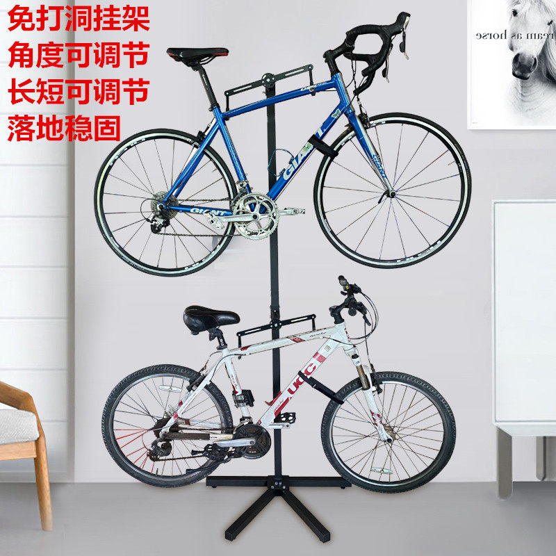 自行车挂架公路山地车立式u停车架儿童平衡车收纳架免打洞墙壁挂