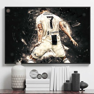 C罗墙贴装 超大自粘海报高清自粘壁纸贴纸 饰自粘学生宿舍卧室软装