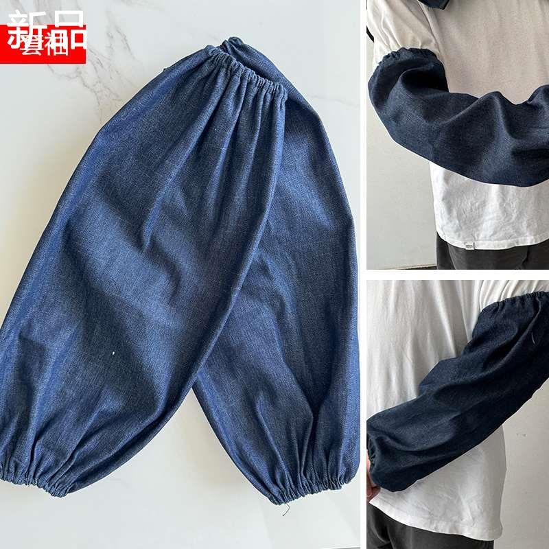 牛仔围裙男女工厂电焊防污耐磨劳保清洁围裙家用厨房工作服新品
