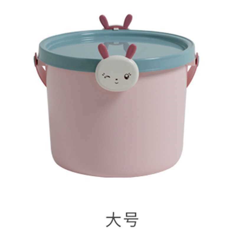 迷你小水桶塑料桶带盖儿童玩具挖沙收纳桶小号有盖宝宝幼儿画画