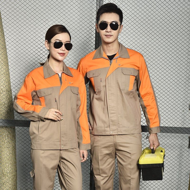 工作服套装男劳保服长袖电焊工汽修服工地工作服工厂车间耐磨