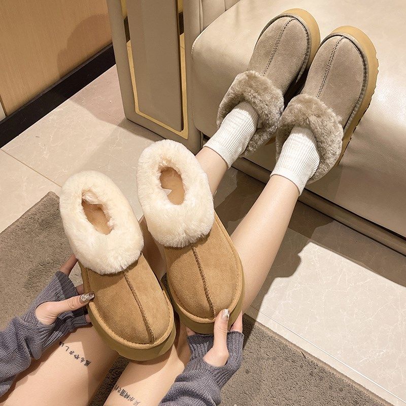 大码雪地靴女41-43加肥加宽42码靴厚底短靴2024新款保暖防滑棉鞋,女鞋,时尚雪地靴,淘宝优惠券,粉丝福利购,淘宝优惠卷