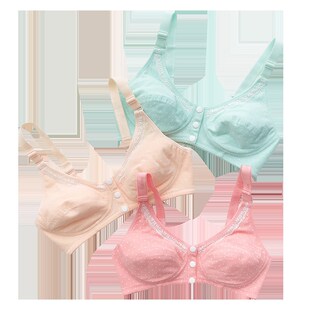 学生内衣女高中生前扣无钢圈大学生少女发育期文胸薄款 夏胸罩