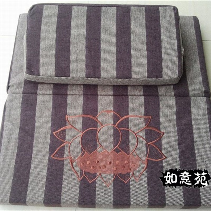加厚椰丝棕板禅修垫莲花方形坐禅打坐垫蒲团瑜伽垫红黄色拜垫