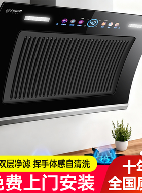 扬子抽油烟机家用双电机侧吸油烟机大吸力厨房脱排吸油烟机出租房